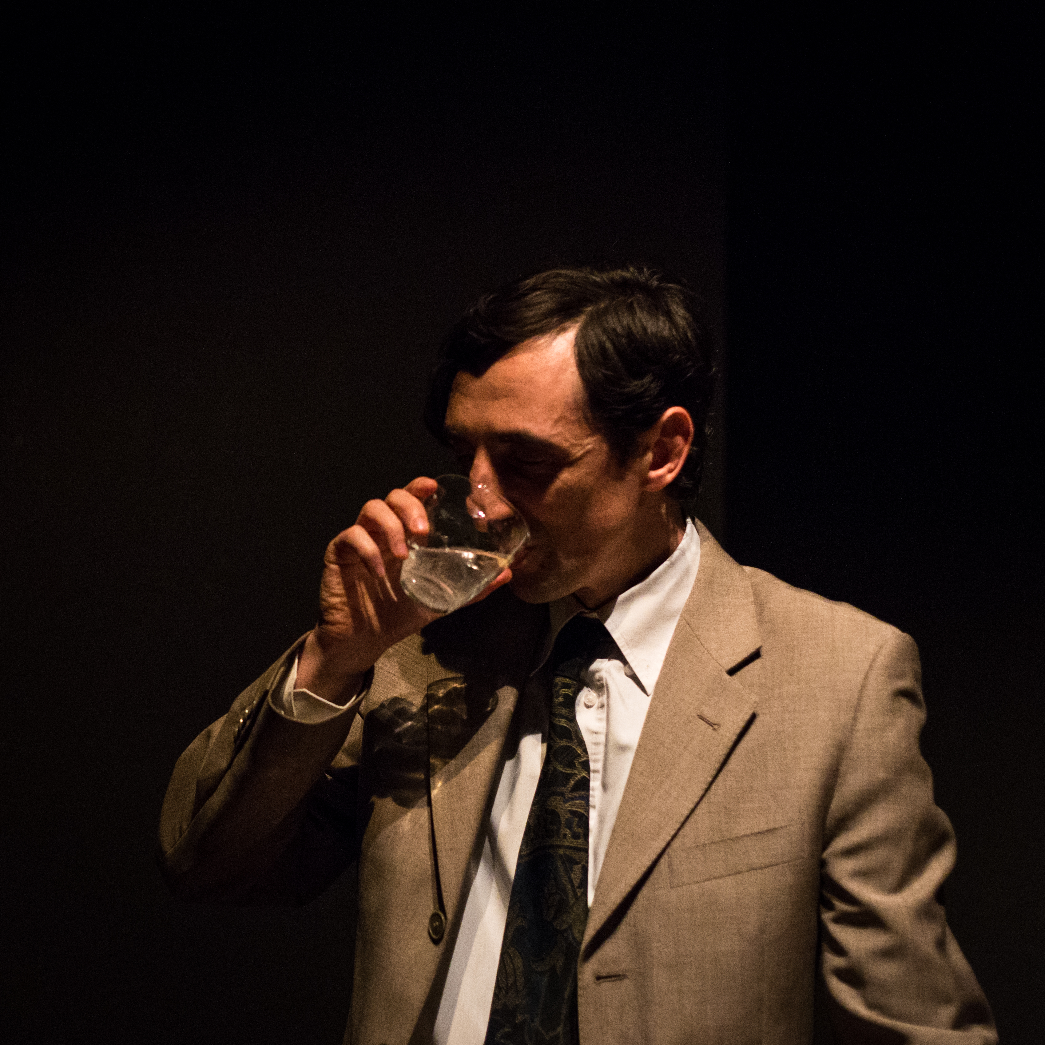 Marco Sincini nel ruolo di Majorana, ph. Sonia Simbolo.